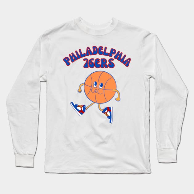 76ers Long Sleeve T-Shirt by soft and timeless